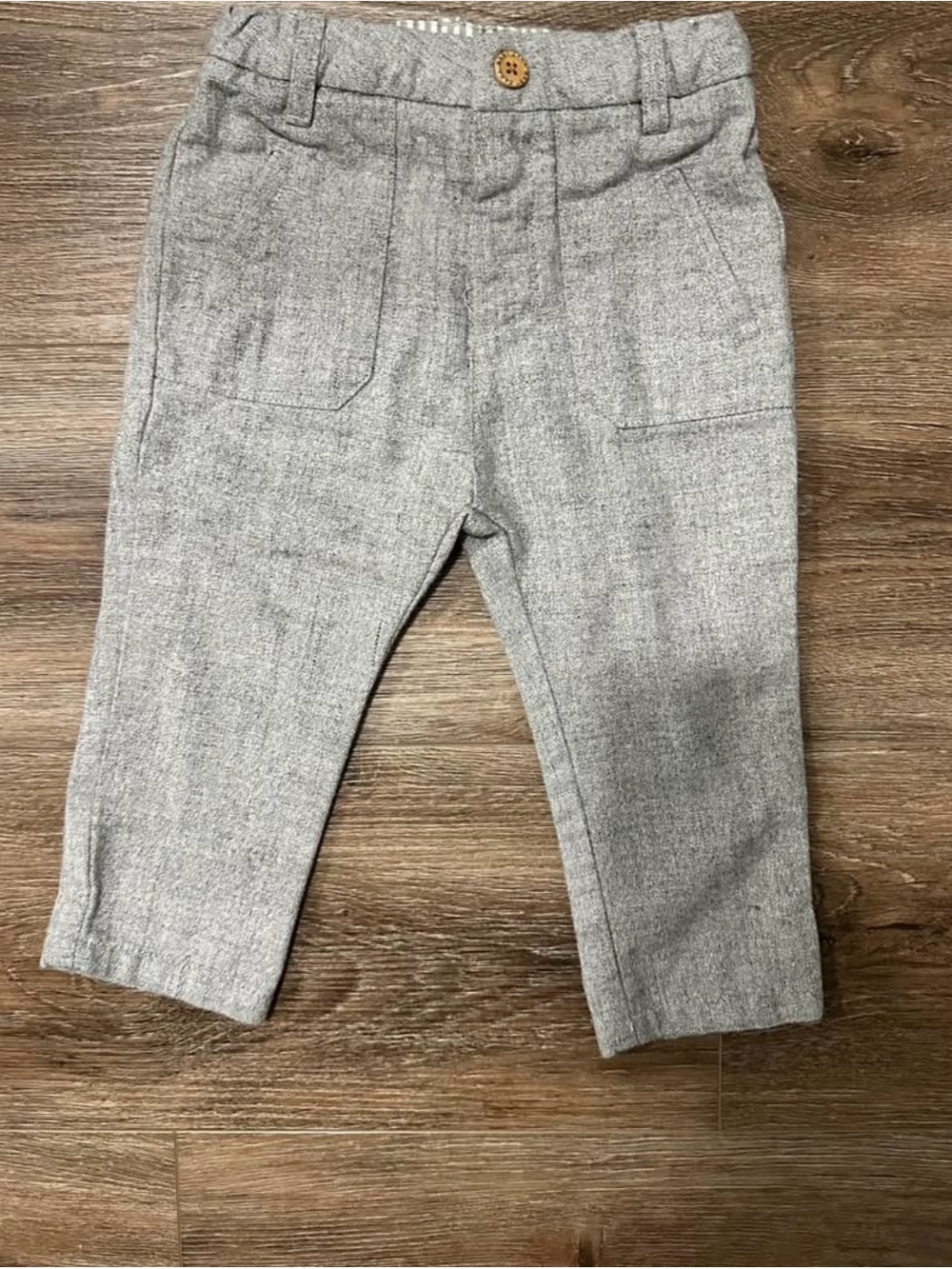 Classic Gray Baby Pants- Gray